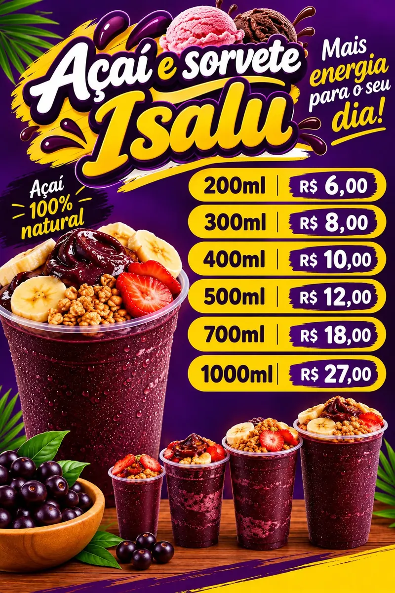 Cartaz de produto da loja. Valores e alegações do cartaz não foram confirmados como atuais.